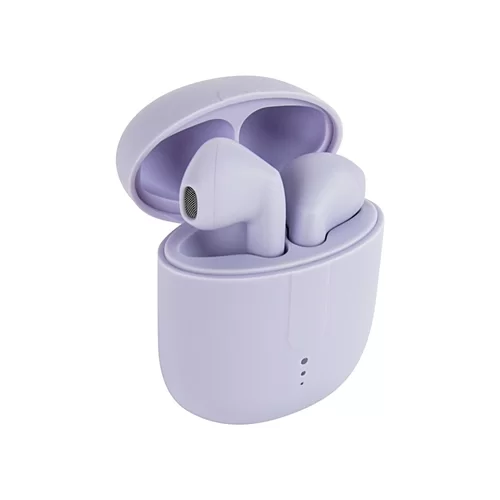 Setty TWS Headset - lila bluetooth headset, töltő tokkal