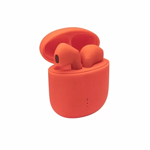 Setty TWS Headset - narancssárga bluetooth headset, töltő tokkal
