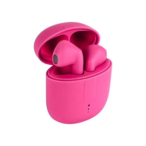 Setty TWS Headset - pink bluetooth headset, töltő tokkal