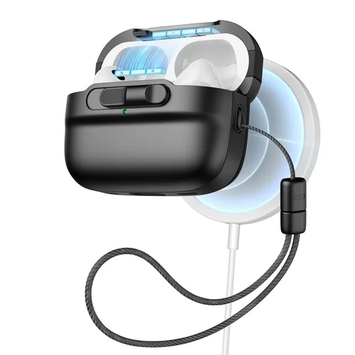 ESR Pulse HALOLOCK MAGSAFE AirPods Pro 1 tartó - fekete Airpods Pro 1 tok
