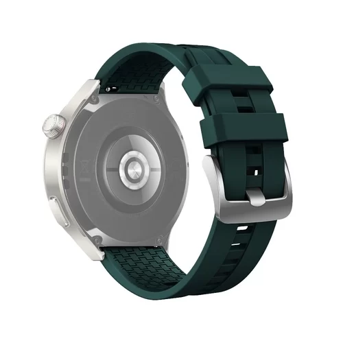 Huawei Watch GT 4 (46 mm) okosóra szíj - zöld szilikon (22 mm)