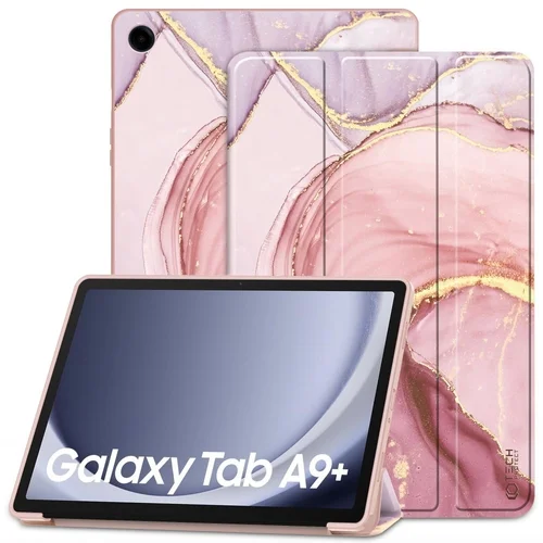 Samsung Galaxy Tab A9+ Plus 11.0 X210 / X216 Tablettok - MARBLE smart case tablet tok