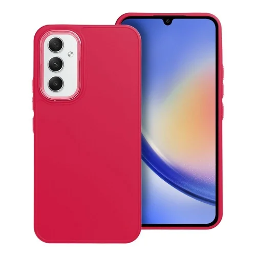 Samsung Galaxy A25 5G Telefontok - Frame - magenta műanyag hátlap tok, szilikon kerettel