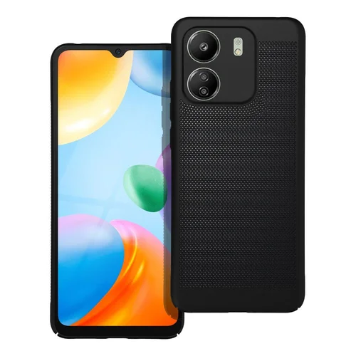 Xiaomi Redmi 13C Telefontok - BREEZY - fekete műanyag hátlap tok