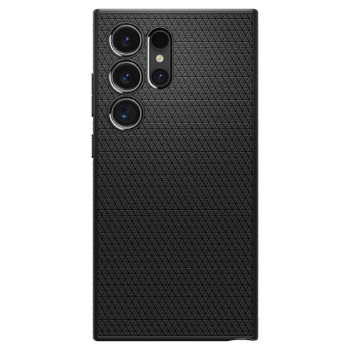 Samsung Galaxy S24 Ultra Telefontok - SPIGEN Liquid Air matt fekete hátlap tok