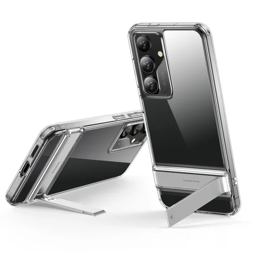 Samsung Galaxy S24 Telefontok - ESR AIR SHIELD átlátszó ütésálló, kitámasztható hátlap tok