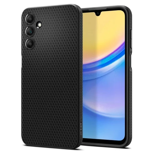 Samsung Galaxy A15 4G / 5G Telefontok - SPIGEN Liquid Air matt fekete hátlap tok