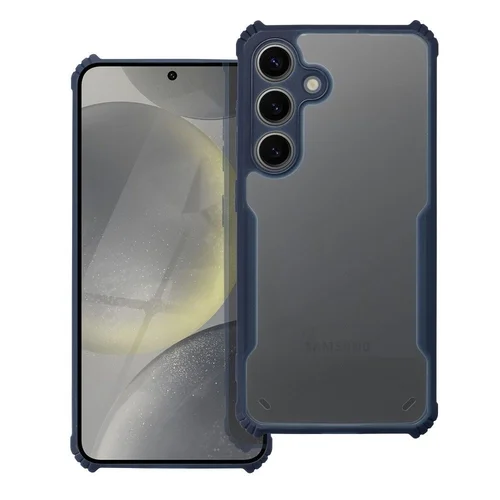 Telefontok Samsung Galaxy A55 5G - kék / átlátszó ütésálló hátlap tok