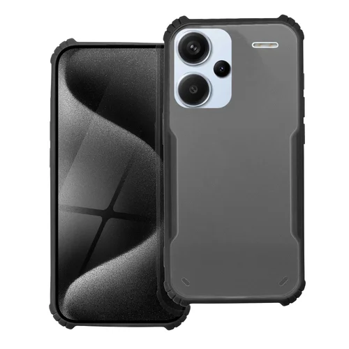 Telefontok Xiaomi Redmi Note 13 Pro+ 5G - fekete / átlátszó ütésálló hátlap tok