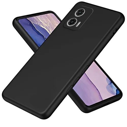 Telefontok Motorola Moto G34 - fekete szilikon hátlap tok