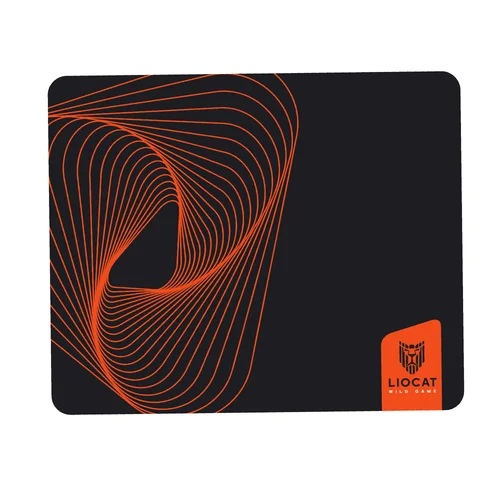Egérpad - Liocat PD 306S - fekete/narancssárga egérpad (290 x 260 mm, szövet) 