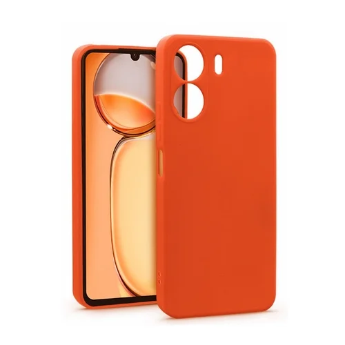 Xiaomi Redmi 13C telefontok - narancssárga szilikon hátlap tok