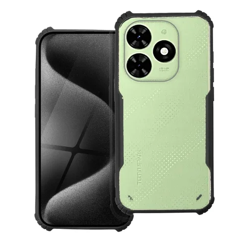 TECNO SPARK GO 2024 telefontok - fekete / átlátszó ütésálló hátlap tok