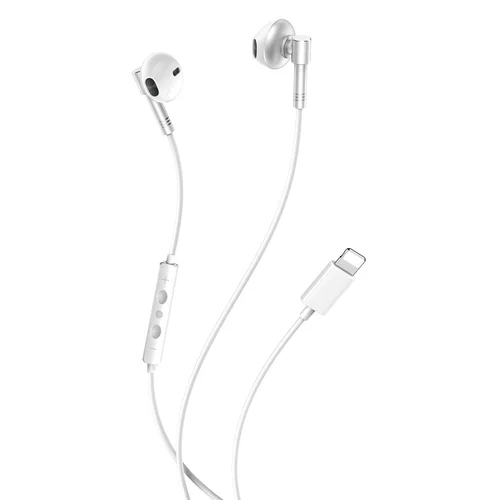 XO EP61 - stereo ezüst headset - Lightning-iPhone csatlakozóval