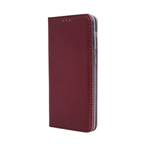 Honor 200 5G telefontok - Smart Magnetic burgundy szilikon keretes mágneses könyvtok ﻿