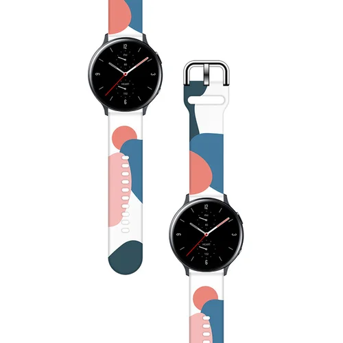 Samsung Galaxy Watch FE okosóra szíj - Strap Moro color 10 színes szilikon szíj (szíj szélesség: 20 mm)