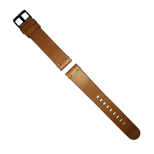 Samsung Galaxy Watch7 okosóra szíj - Essex Belt barna bőr szíj (20 mm szíj szélesség)