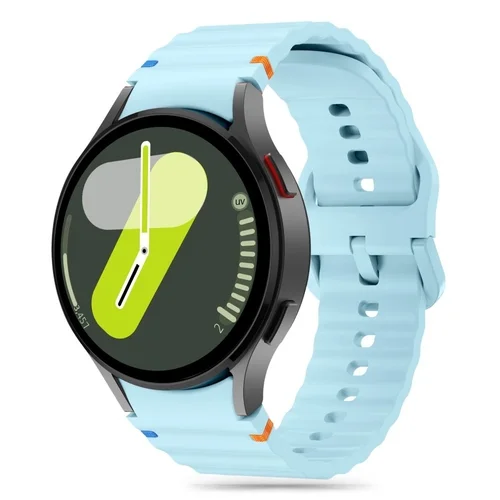 Samsung Galaxy Watch FE - TECH-PROTECT Sport - világoskék szilikon szíj (20 mm szíj szélesség)