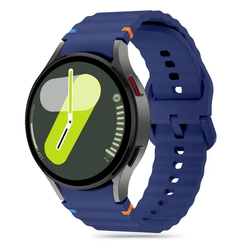 Samsung Galaxy Watch FE - TECH-PROTECT Sport - sötétkék szilikon szíj (20 mm szíj szélesség)