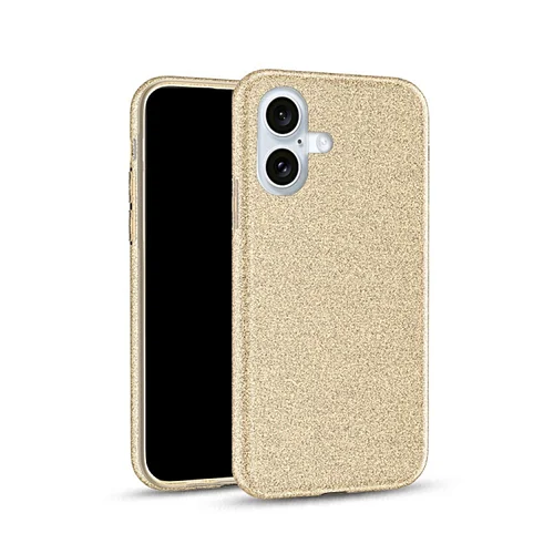 iPhone 16 Plus telefontok - Arany Shiny hátlap tok