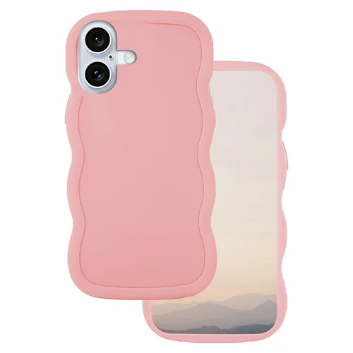 iPhone 16 Plus telefontok - Candy - pink szilikon hátlap tok