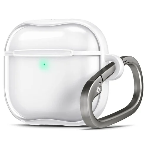 AirPods 4 tartó: AirPods 4 - Spigen Ultra Hybrid JET WHITE tok