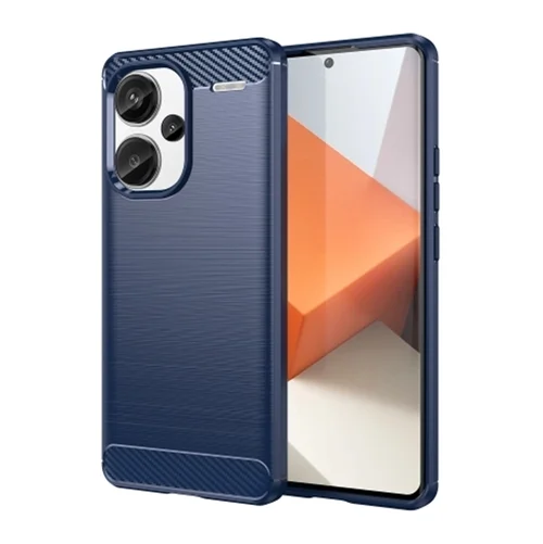 Xiaomi Redmi Note 13 Pro+ 5G Telefontok - Carbon Fiber kék szilikon tok