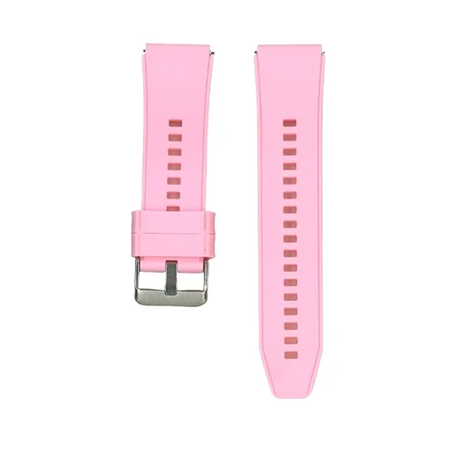 Huawei Watch GT 5 (46 mm) okosóra szíj - pink szilikon (22 mm) sima kialakítás