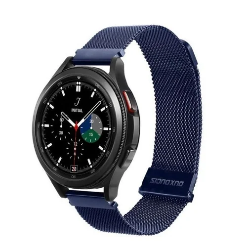Huawei Watch GT 5 (46 mm) okosóra szíj - Dux Ducis Milanese - mágneses kék fémszíj (22 mm)