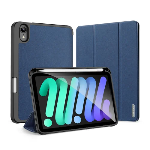 Tablettok iPad Mini 7 2024 - DUX DUCIS DOMO kék smart case ceruza tartóval