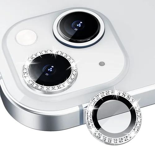 Kameralencse védőkeret - iPhone 16 Plus - Diamond - üveg