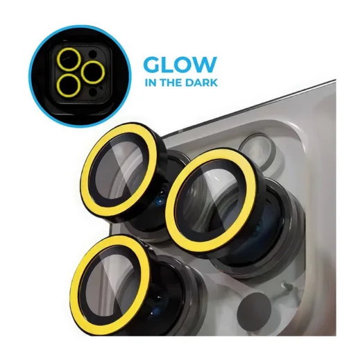 iPhone 16 Plus - Luminous sárga - üveg, kameralencse védőkeret