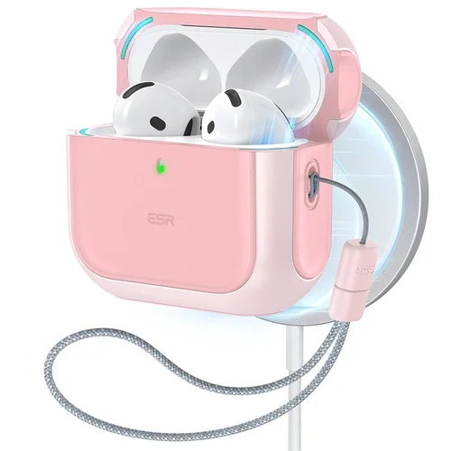 Airpods 4 tartó: ESR ORBIT HALOLOCK MAGSAFE - AirPods 4 tartó - pink tok