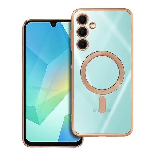 Telefontok Samsung Galaxy A16 4G / 5G - ELECTRO MAG COVER - MagSafe kompatibilis átlátszó/arany szilikon tok