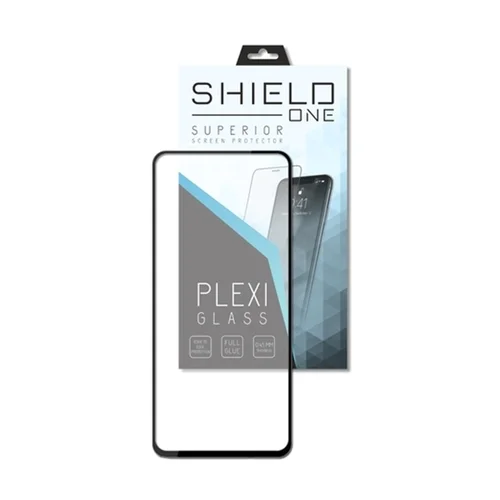 Samsung Galaxy S21 Ultra plexi fólia - ShieldOne plexi kijelzővédő fólia, fekete kerettel (az íves részre ráhajlik)