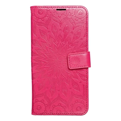 Xiaomi Redmi 14C teléefontok - MEZZO mandala mintás magenta mágneses szilikon keretes könyvtok