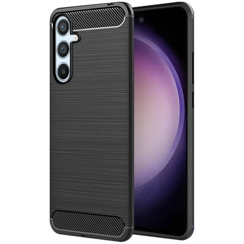 Telefontok Samsung Galaxy A56 5G - CARBON fekete szilikon hátlap tok