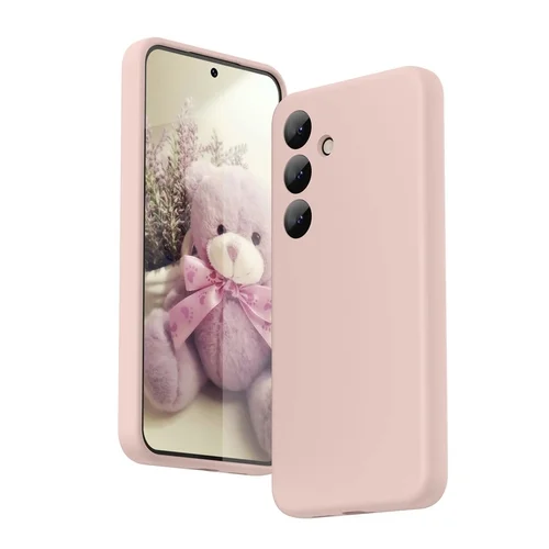 Samsung Galaxy S25+ (S25 Plus) telefontok - púder pink szilikon hátlap tok