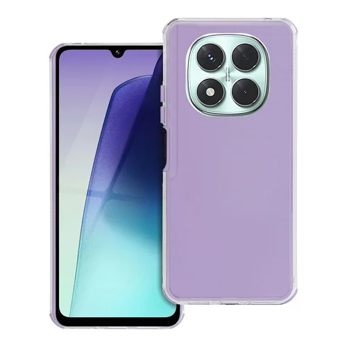 Xiaomi Redmi Note 14 Pro+ 5G telefontok - Matrix - átlátszó/lila műanyag hátlap tok