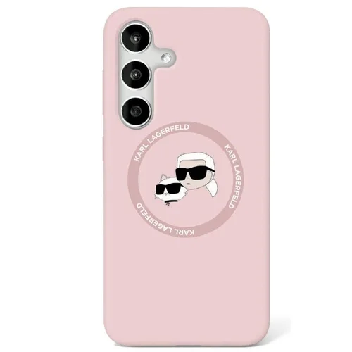 Samsung Galaxy S25 telefontok - Karl Lagerfeld és Choupette - pink hátlap tok