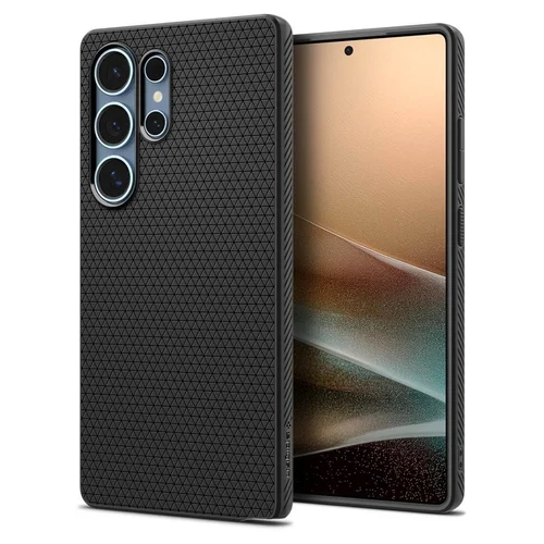 Telefontok Samsung Galaxy S25 Ultra - SPIGEN Liquid Air matt fekete hátlap tok