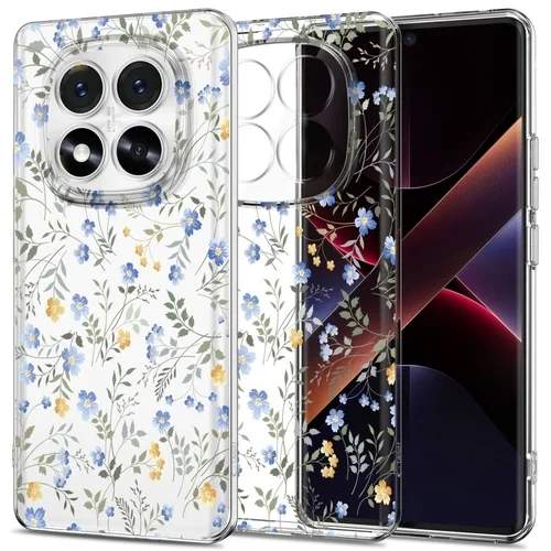 Xiaomi Redmi Note 14 Pro 5G telefontok - FLEXAIR tavaszi virág - mintás/átlátszó hátlap tok