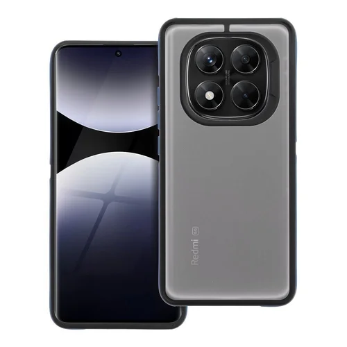 Telefontok Xiaomi Redmi Note 14 Pro 5G - NEO áttetsző hátlap tok, fekete-kék kerettel
