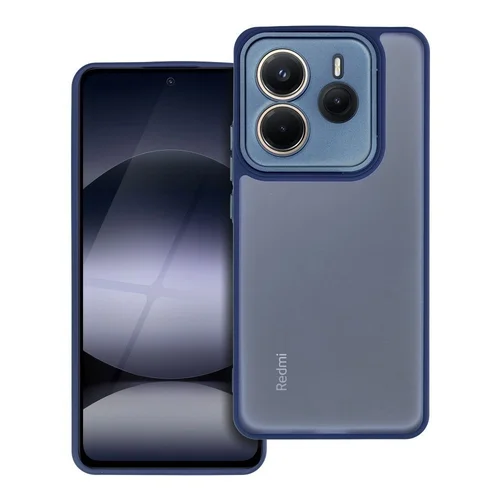 Xiaomi Redmi Note 14 5G telefontok - Variete - áttetsző/kék hátlap tok, kék kerettel