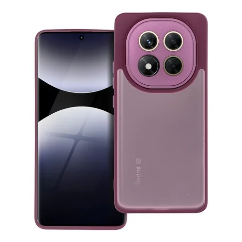 Xiaomi Redmi Note 14 Pro 5G telefontok - Variete - lila áttetsző hátlap tok, kék kerettel