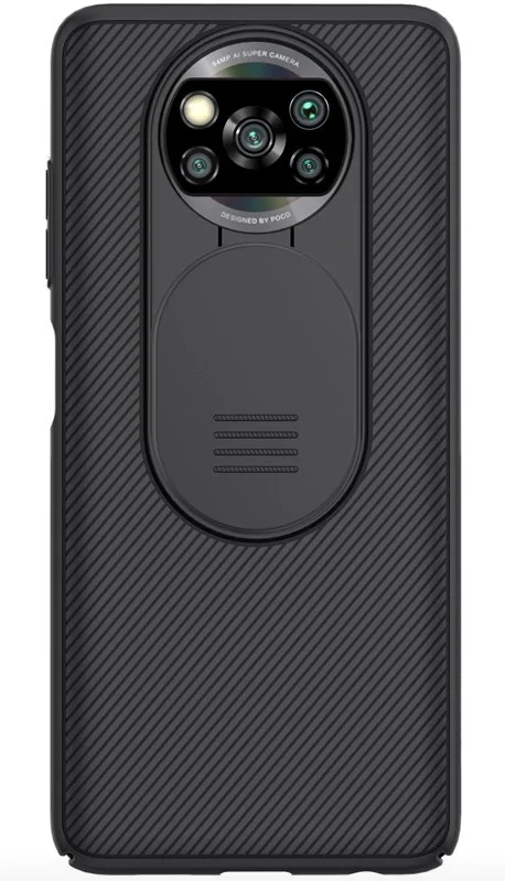 Telefontok Xiaomi Poco X3 NFC / Poco X3 Pro - Nillkin Super Frosted kameravédős fekete tok