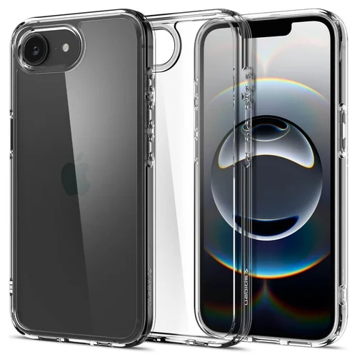 Telefontok iPhone 16e - SPIGEN Ultra Hybrid Crystal Clear - átlátszó hátlap tok