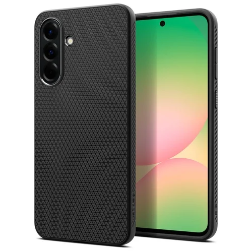 Samsung Galaxy A56 5G telefontok - SPIGEN Liquid Air - fekete hátlap tok
