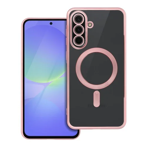 Samsung Galaxy A36 5G telefontok - ELECTRO MAG - MagSafe kompatibilis átlátszó/rose gold hátlap tok