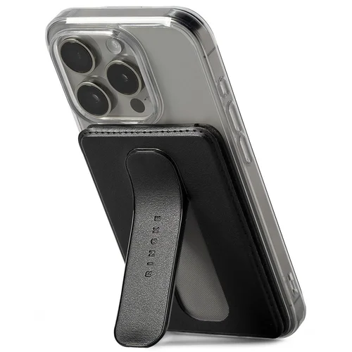 Ringke Wallet Slide Grip - MagSafe kompatibilis mágneses kártyatartó/kitámasztó, fekete ﻿
